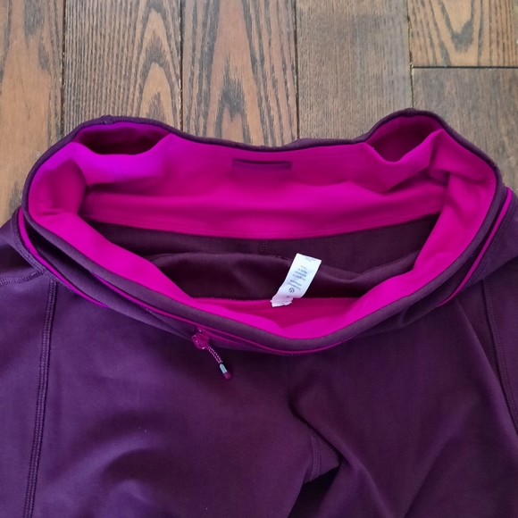 NWOT 🍋 Lululemon Pace Queen Tight, Bordeaux Drama/Raspberry, Size 6 - Picture 13 of 14